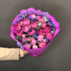 Изображение 2 - Букет из кустовой пионовидной розы со статицей - купить в Москве