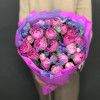 Изображение 7 - Букет из кустовой пионовидной розы со статицей - купить в Москве