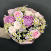 Изображение 2 - Букет из роз пионов и ромашки - купить в Москве