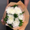 Изображение 2 - Монобукет из белых хризантем - купить в Москве