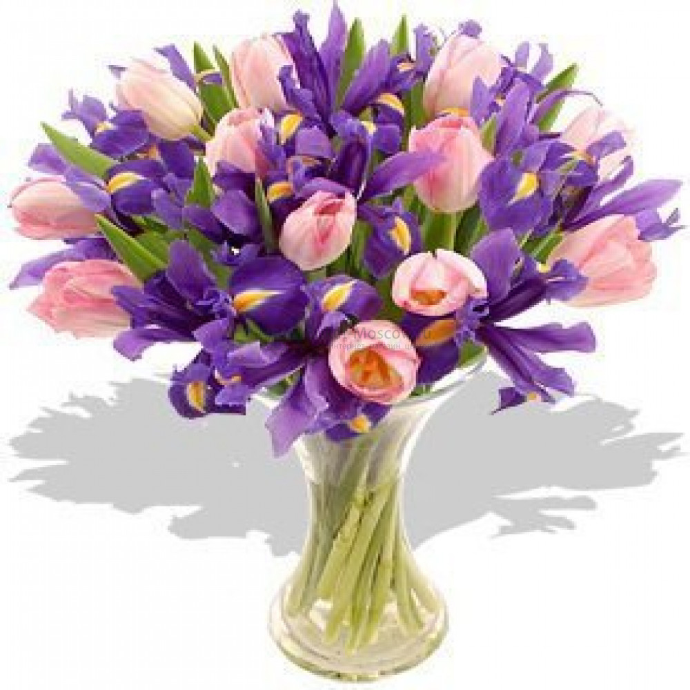 Изображение - Букет тюльпанов "Весенний" - купить в Москве