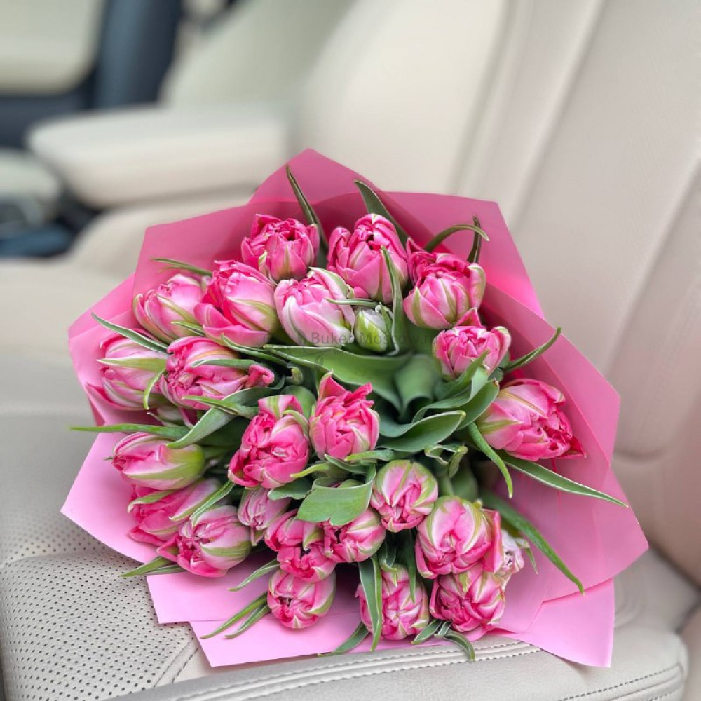 Изображение - Тюльпаны розовые пионовидные - купить в Москве