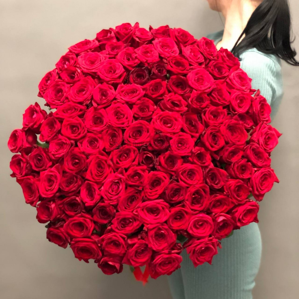 Изображение - 101 роза 80 см - купить в Москве