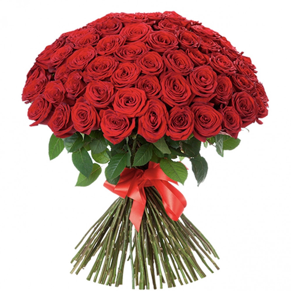 Изображение - Букет  Красных Роз 60 см - купить в Москве