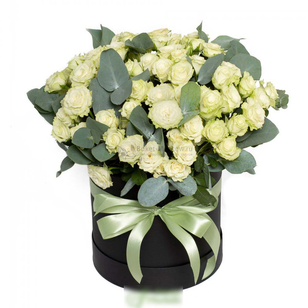 Изображение - Цветы в коробке "Нежный поцелуй" - купить в Москве