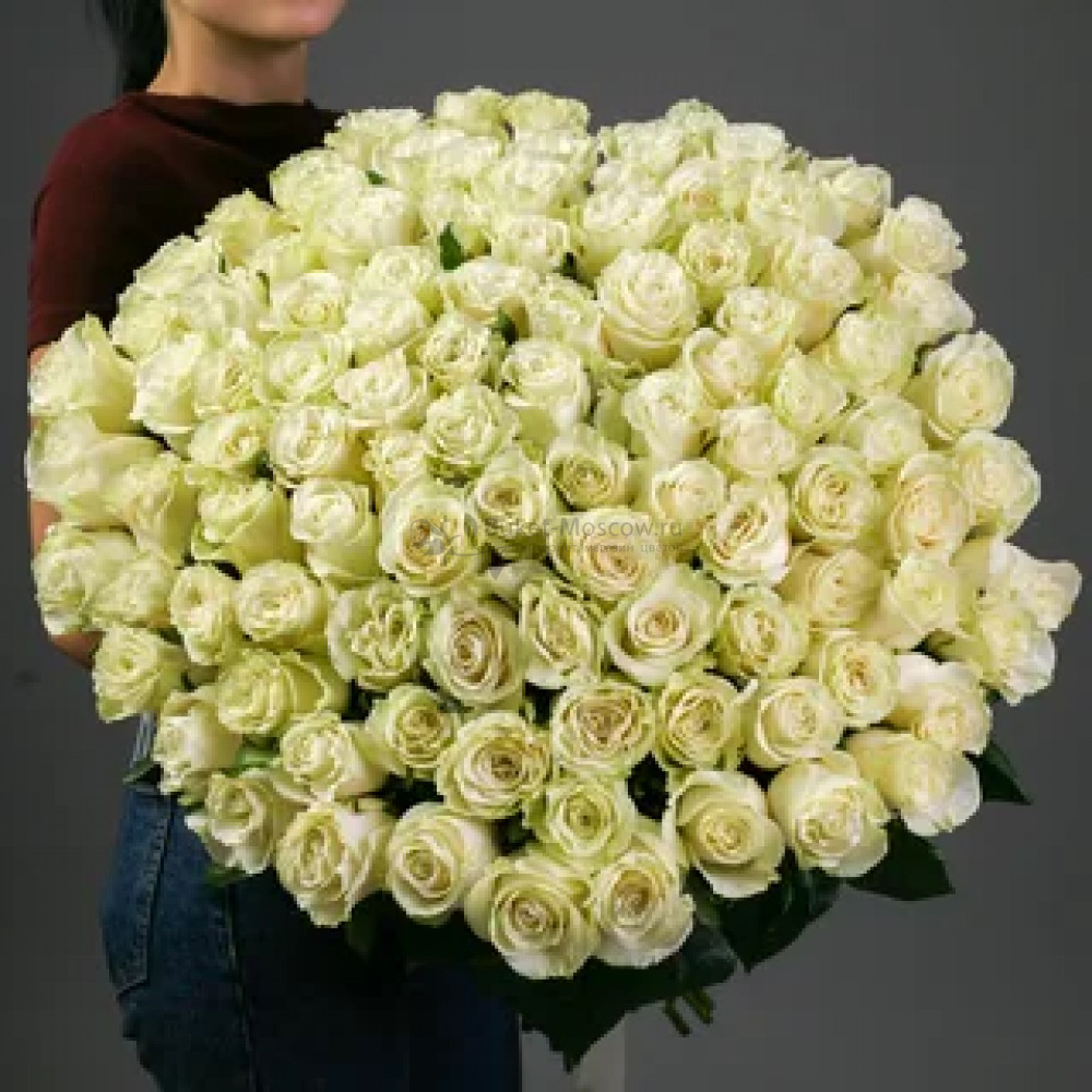 Изображение - Букет Белых Роз 60 см - купить в Москве
